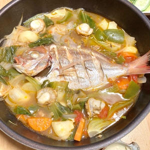 鯛のブイヤベース鍋