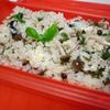 秋刀魚とキノコのハーブチーズご飯
