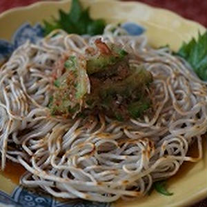 焼き麺の梅ゴーヤ