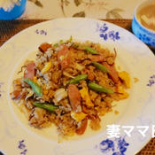 昆布の佃煮入りガーリックチャーハン