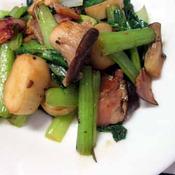小松菜とベーコン・エリンギのソテー
