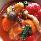 鶏と野菜のトマトスープ煮込み