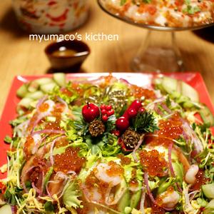 クリスマスリース風ちらし寿司 のレシピ みんなのスパイスレシピ大集合サイト スパイスブログ
