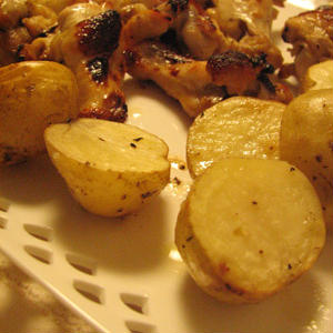 ビストロオーブンde チキンのオーブン焼き、岩塩&梅酒風味