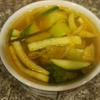 チンゲン菜とキムチのトムヤムスープ