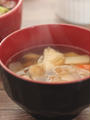 豚小間肉と長芋で芋煮風食べるスープ
