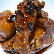 鶏手羽元と栗のバルサミコ煮　カラメルクローブ風味