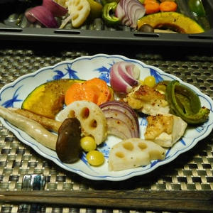 鶏胸肉とカラフル野菜のグリル焼き☆