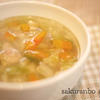 白菜と鶏肉の柚子胡椒風味スープ