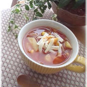 ホールトマトの簡単スープ