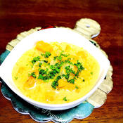食感ありの南瓜スープ。