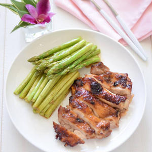 鶏もも肉の花椒オイスターソース焼き