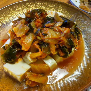 キムチ豆腐サラダ