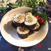 小松菜とツナの海苔巻き