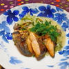鮭のグリル白菜クリームソース