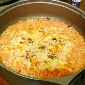 ピリ辛とろーりチーズの雑炊