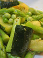 夏野菜、グリーンの野菜のサブジ