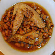 鶏手羽と煎り大豆の洋風うま煮