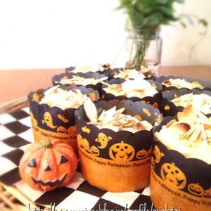 シナモンとかぼちゃのカップケーキ