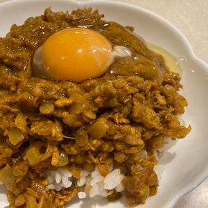 低脂質！豆と鶏肉のキーマカレー