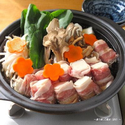 ヒハツ+ジンジャー肉巻き鍋