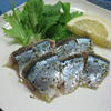 秋刀魚のカルパッチョオレガノ風味