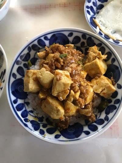 麻婆カレー豆腐丼