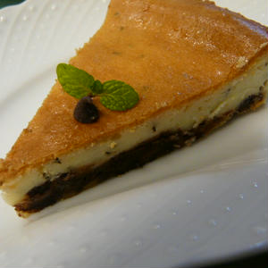 ミント香る チョコチップベイクドチーズケーキ のレシピ みんなのスパイスレシピ大集合サイト スパイスブログ
