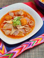 豚肉と根菜のうまうま海老風味スープ