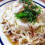 インゲン・おくら・ミョウガ・豆腐たっぷり麺☆