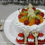 ★苺サンタのクリスマスケーキ★