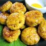 ゴマ入りつくねの甘辛照焼き