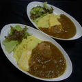 オムレツカレー＆金平コロッケカレー by みなづきさん