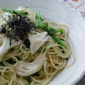 あっさりと♪菜の花のお茶漬けパスタ by Amaneさん
