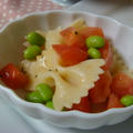 ◆トマトと枝豆のファルファッレサラダバジル味◆ by とりちゃんマミィさん