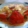 勢子蟹のクリームパスタ