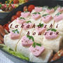 ●○キャラ弁♪ロールケーキ風サンドイッチ○●
