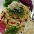 「梅昆布ジャコの香菜パスタ」 by ほ助さん