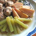 蕗を綺麗に炊きましょう【蕗と鶏ダンゴの炊き合せ】【煮浸し】純和風ですよ。味わってみてくださいね by peguさん