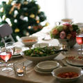 赤と緑のクリスマスのテーブルコーディネート by Marbleさん
