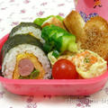花たまご太巻きとかめきゅうりのお弁当 by 西山京子/ちょりママさん