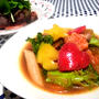 型抜きでかわいく♪ドライトマトのミネストローネ♪