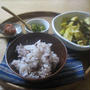 山菜三昧のそれぞれの朝ごはん