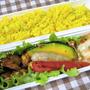 サフランライスとタンドリーチキン風お弁当