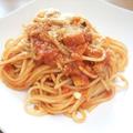 ホタテのトマトパスタ by ろっくるさん