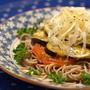 炒め茄子のサラダ蕎麦