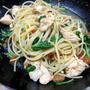 ■春菊と鶏胸肉のパスタ・559kcal／☆4