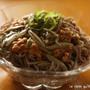 じゅんさいと納豆のつるりんお蕎麦