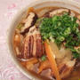 焼き穴子入り野菜あんかけわさびうどん