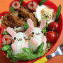 お月見ウサギさん弁当〜♪